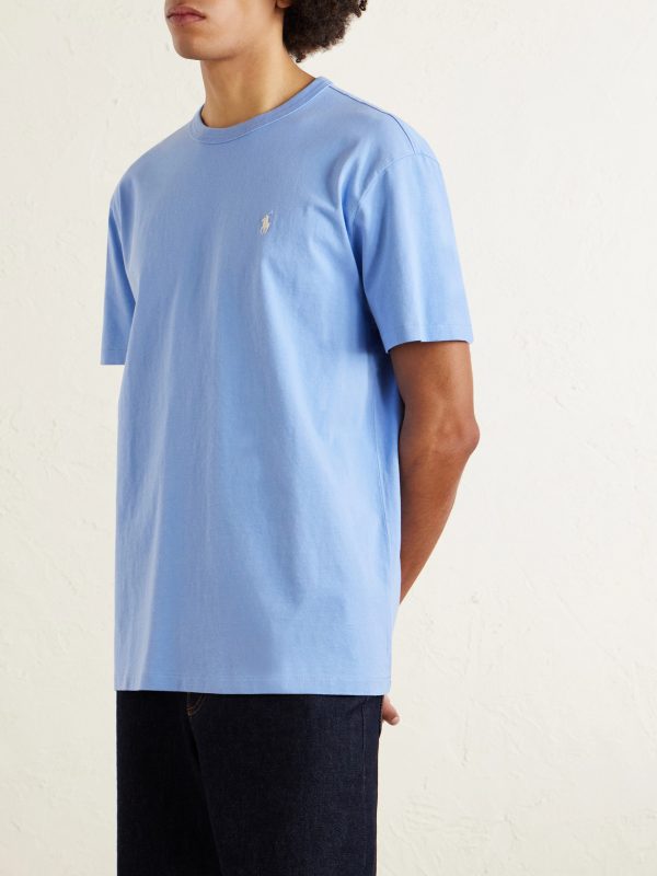 Logo-Embroidered Cotton-Jersey T-Shirt - FR