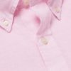 Button-Down Collar Logo-Embroidered Linen Shirt - CU Button-Down Collar Logo-Embroidered Linen Shirt - CU