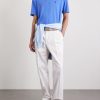 Open-Collar Cotton and Linen-Blend Polo Shirt - OU Open-Collar Cotton and Linen-Blend Polo Shirt - OU