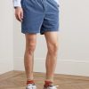 Straight-Leg Cotton-Corduroy Drawstring Shorts - FR Straight-Leg Cotton-Corduroy Drawstring Shorts - FR