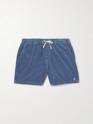 Straight-Leg Cotton-Corduroy Drawstring Shorts Straight-Leg Cotton-Corduroy Drawstring Shorts