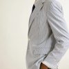 Striped Cotton-Seersucker Suit Jacket - CU Striped Cotton-Seersucker Suit Jacket - CU