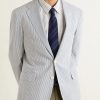 Striped Cotton-Seersucker Suit Jacket - FR Striped Cotton-Seersucker Suit Jacket - FR