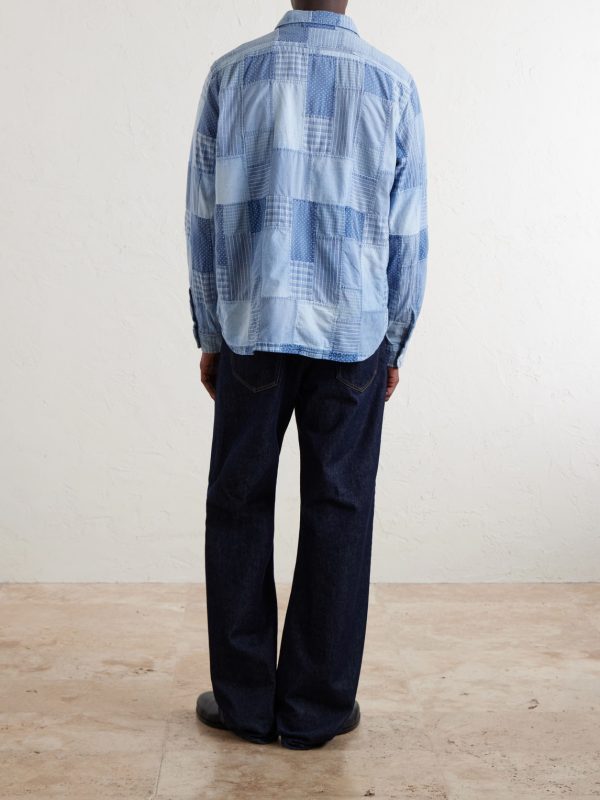 Patchwork Cotton Shirt - BK Patchwork Cotton Shirt - BK
