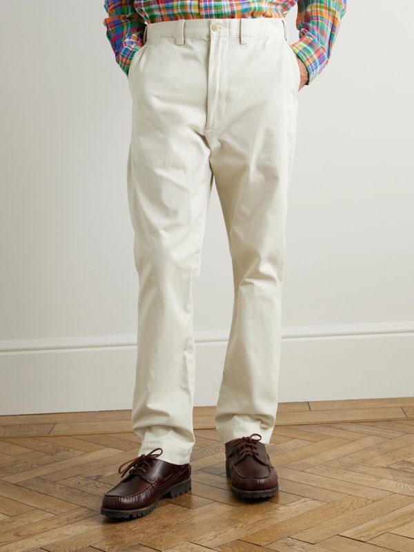 Straight-Leg Cotton-Twill Trousers - FR