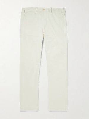 Straight-Leg Cotton-Twill Trousers Straight-Leg Cotton-Twill Trousers
