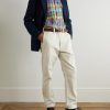 Straight-Leg Cotton-Twill Trousers - OU