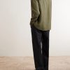 Logo-Embroidered Linen Shirt - BK