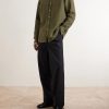 Logo-Embroidered Linen Shirt - OU