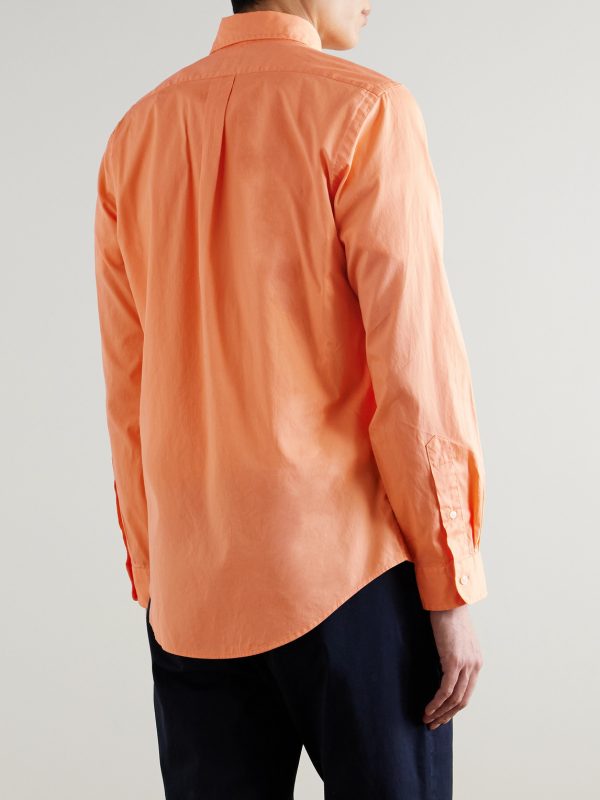 Logo-Embroidered Cotton Shirt - BK
