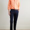 Logo-Embroidered Cotton Shirt - OU