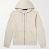 Logo-Embroidered Cotton-Jersey Zip-Up Hoodie Logo-Embroidered Cotton-Jersey Zip-Up Hoodie