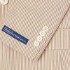 Double-Breasted Striped Cotton Suit Jacket - E1