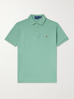Logo-Embroidered Cotton-Jersey Polo Shirt Logo-Embroidered Cotton-Jersey Polo Shirt