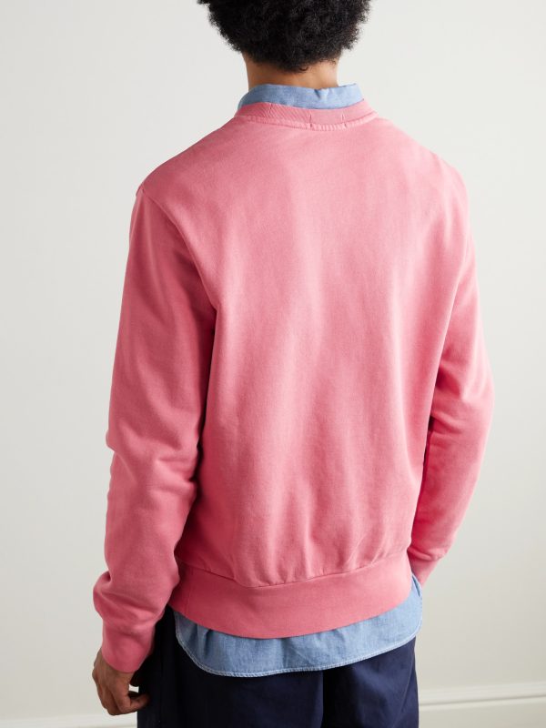 Logo-Embroidered Cotton-Jersey Sweatshirt - BK Logo-Embroidered Cotton-Jersey Sweatshirt - BK
