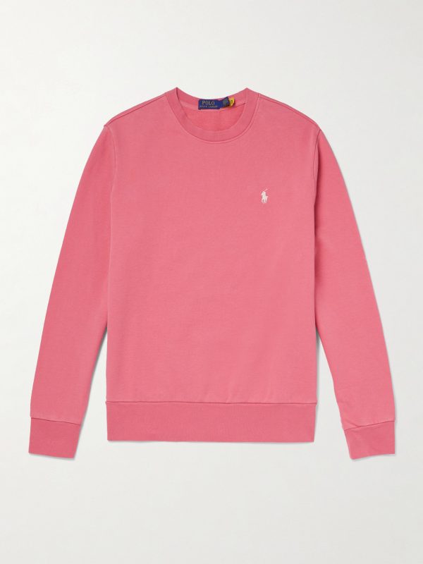 Logo-Embroidered Cotton-Jersey Sweatshirt Logo-Embroidered Cotton-Jersey Sweatshirt