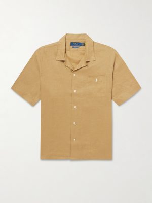 Clady Logo-Embroidered Linen Shirt