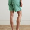Straight-Leg Cotton Drawstring Shorts - BK Straight-Leg Cotton Drawstring Shorts - BK