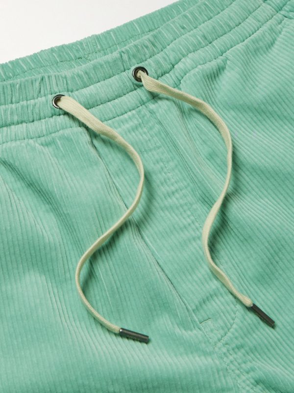 Straight-Leg Cotton Drawstring Shorts - CU Straight-Leg Cotton Drawstring Shorts - CU