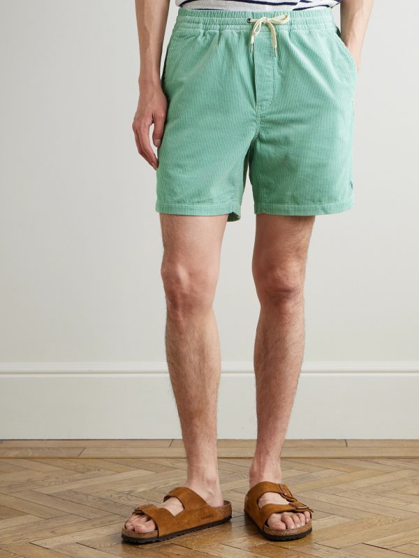 Straight-Leg Cotton Drawstring Shorts - FR Straight-Leg Cotton Drawstring Shorts - FR