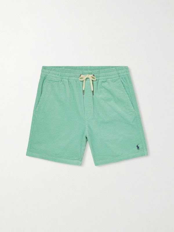 Straight-Leg Cotton Drawstring Shorts Straight-Leg Cotton Drawstring Shorts