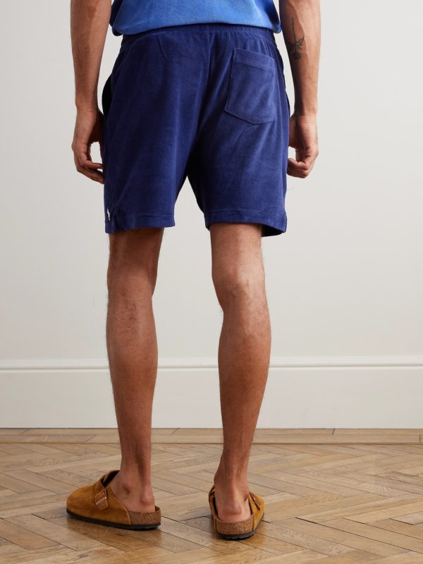 Cotton-Blend Terry Drawstring Shorts - BK