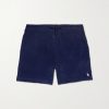 Cotton-Blend Terry Drawstring Shorts