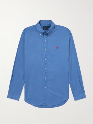 Logo-Embroidered Cotton Shirt Logo-Embroidered Cotton Shirt