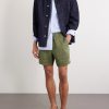 Straight-Leg Linen Drawstring Shorts - OU Straight-Leg Linen Drawstring Shorts - OU