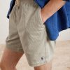 Straight-Leg Logo-Embroidered Cotton-Corduroy Drawstring Shorts - E2
