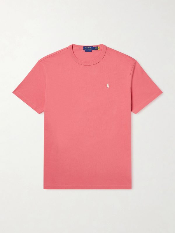 Logo-Embroidered Cotton-Jersey T-Shirt Logo-Embroidered Cotton-Jersey T-Shirt