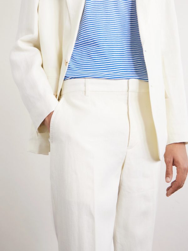 Straight-Leg Linen Trousers - CU