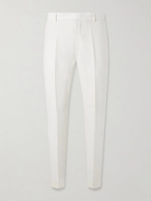 Straight-Leg Linen Trousers Straight-Leg Linen Trousers