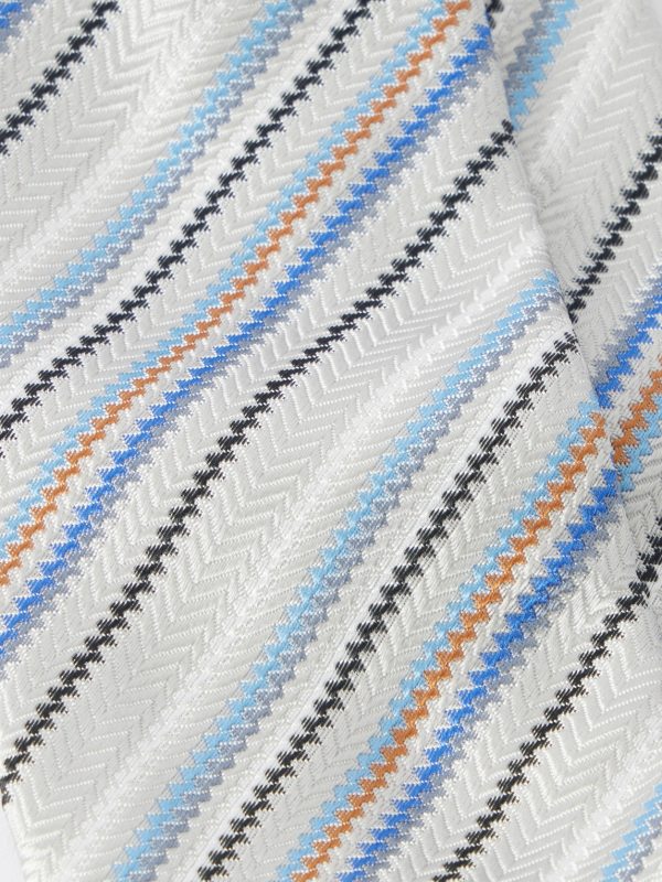 7cm Striped Silk Tie - CU 7cm Striped Silk Tie - CU