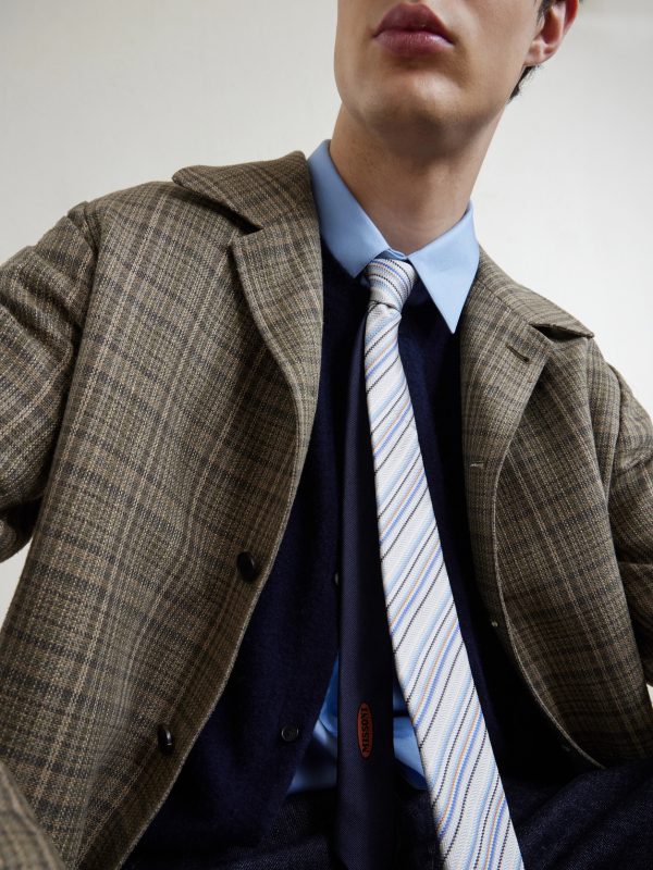 7cm Striped Silk Tie - FR 7cm Striped Silk Tie - FR