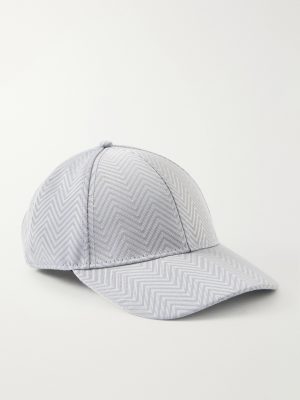 Striped Jacquard Woven Baseball Cap