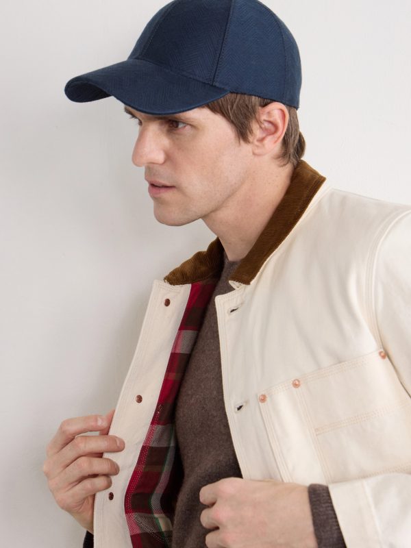 Striped Jacquard-Knit Cotton Baseball Cap - FR Striped Jacquard-Knit Cotton Baseball Cap - FR