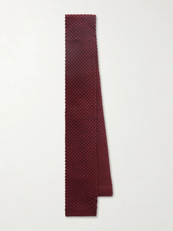 6cm Crochet-Knit Cotton and Silk-Blend Tie 6cm Crochet-Knit Cotton and Silk-Blend Tie