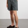 Straight-Leg Pleated Checked Cotton and Linen-Blend Seersucker Shorts - FR Straight-Leg Pleated Checked Cotton and Linen-Blend Seersucker Shorts - FR