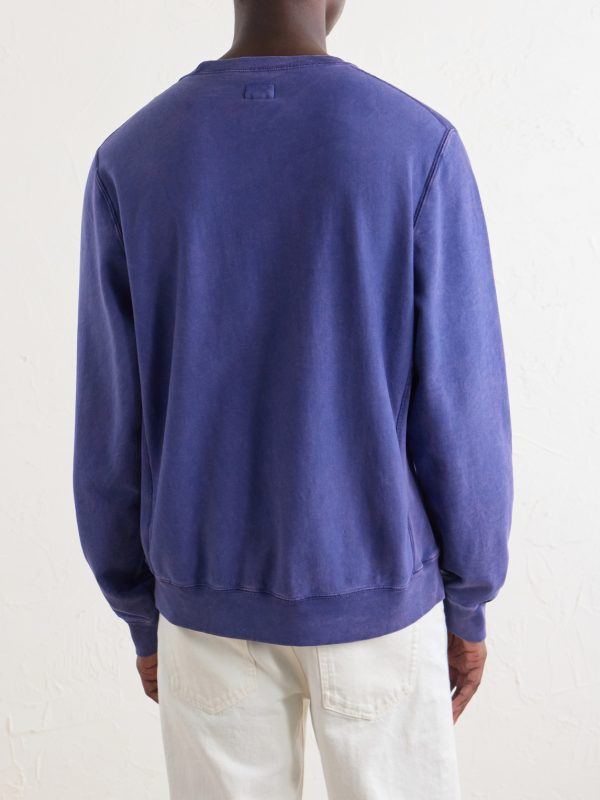 Logo-Embroidered Cotton-Jersey Sweatshirt - BK Logo-Embroidered Cotton-Jersey Sweatshirt - BK