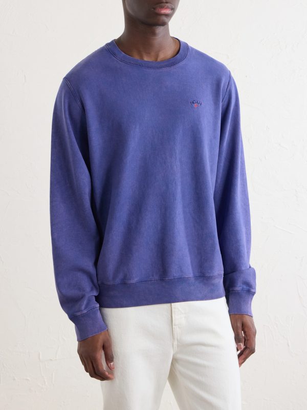 Logo-Embroidered Cotton-Jersey Sweatshirt - FR Logo-Embroidered Cotton-Jersey Sweatshirt - FR