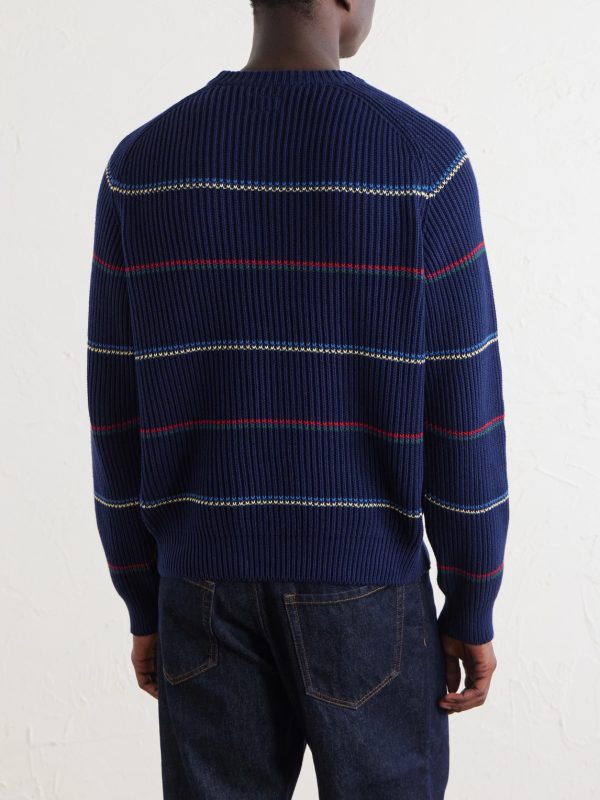Ribbed Cotton Sweater - BK Ribbed Cotton Sweater - BK