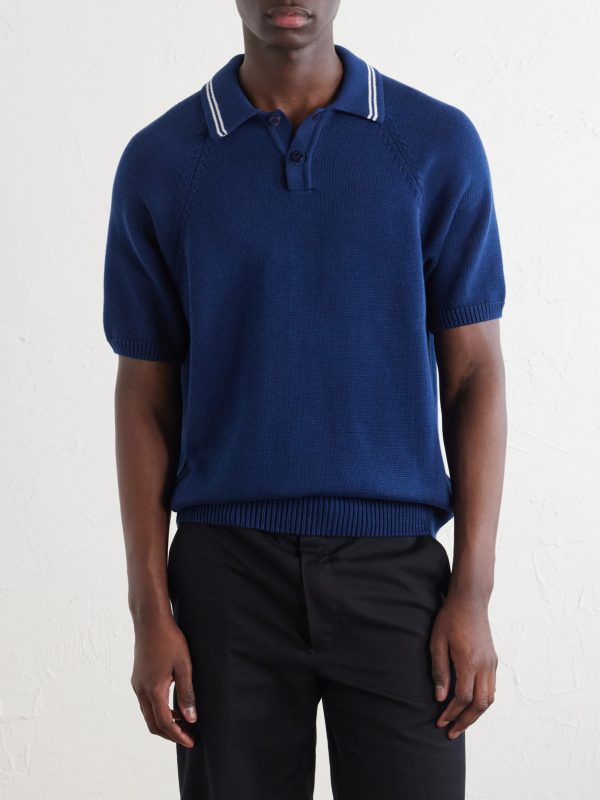 Striped Organic Cotton Polo Shirt - FR