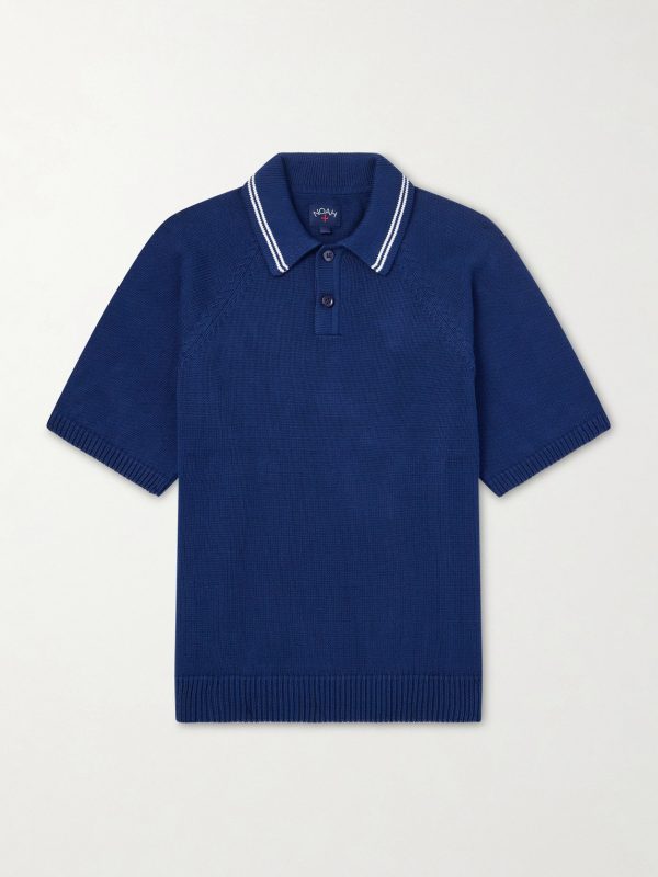 Striped Organic Cotton Polo Shirt