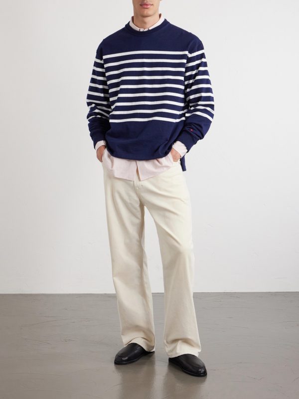 Striped Cotton-Jersey T-Shirt - OU Striped Cotton-Jersey T-Shirt - OU