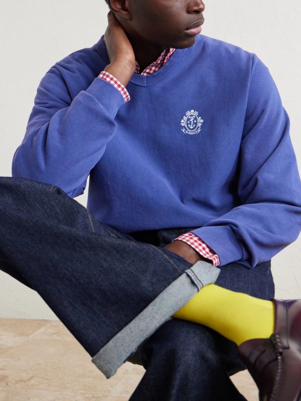 Logo-Printed Cotton Sweatshirt - CU Logo-Printed Cotton Sweatshirt - CU