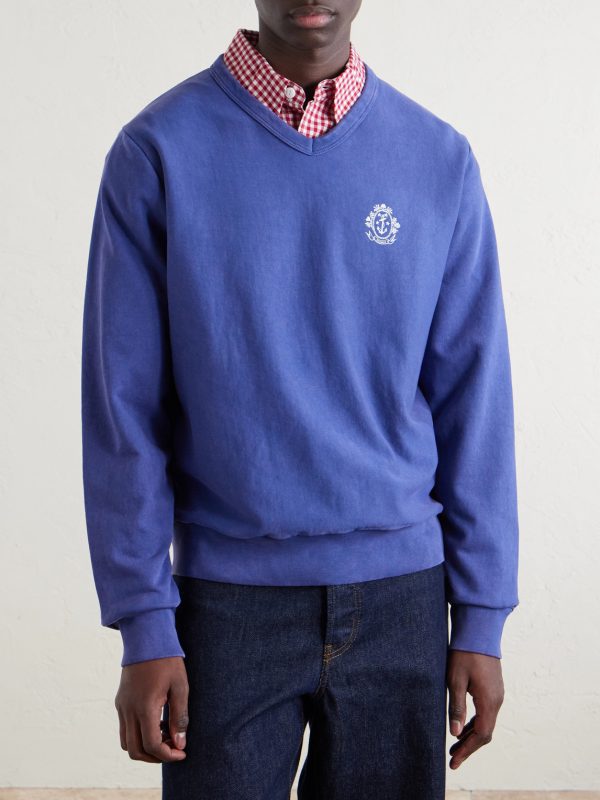 Logo-Printed Cotton Sweatshirt - FR Logo-Printed Cotton Sweatshirt - FR