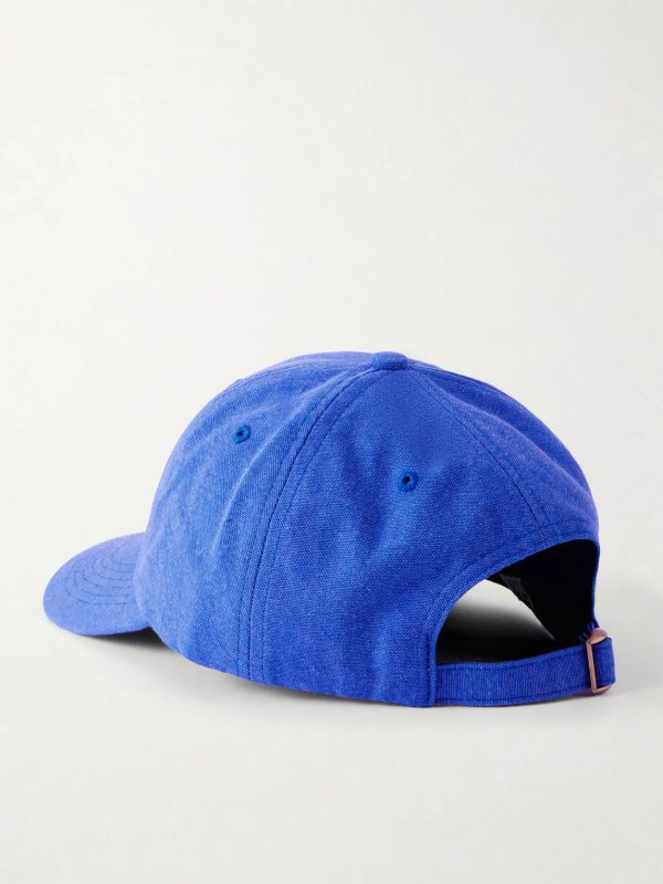 Logo-Embroidered Cotton-Canvas Cap - BK Logo-Embroidered Cotton-Canvas Cap - BK