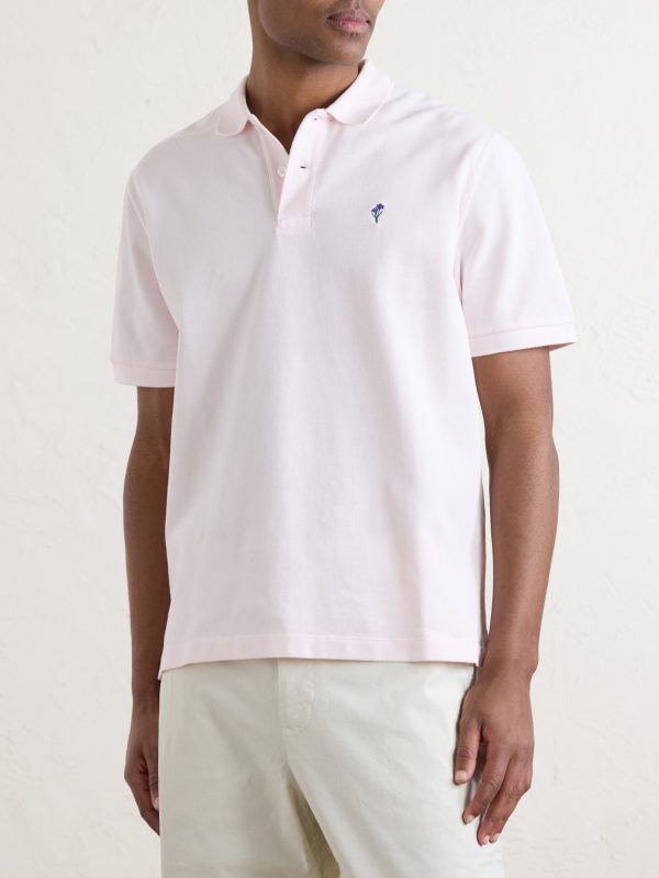 Logo-Embroidered Cotton-Piqué Polo Shirt - FR Logo-Embroidered Cotton-Piqué Polo Shirt - FR