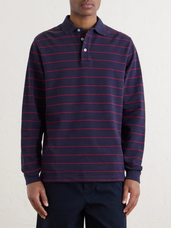 Striped Cotton-Piqué Polo Shirt - FR